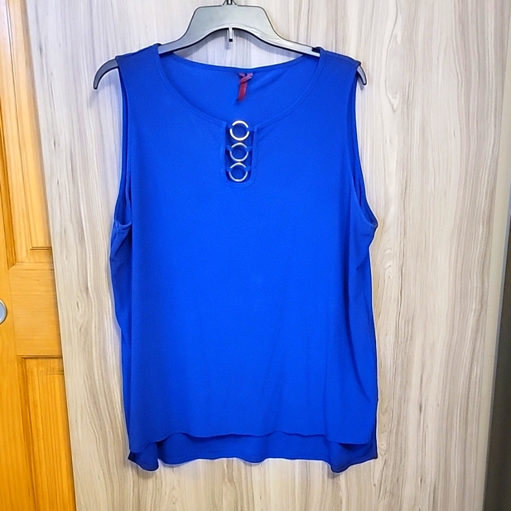 Electric blue tank